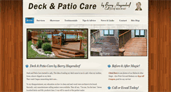 Desktop Screenshot of deckandpatiocare.com