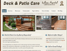 Tablet Screenshot of deckandpatiocare.com